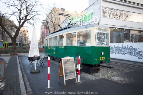 Caffè Bimba, as you can see hosted in an old tram. A break here it’s compulsory 